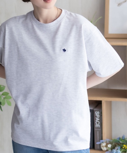 POLO BCS(ポロ ビーシーエス)の「POLO BCS ワンポイントサークルTシャツ(Tシャツ/カットソー・レディース・オートミール/ブラック/グレイッシュベージュ・M/L)」の20枚目の写真