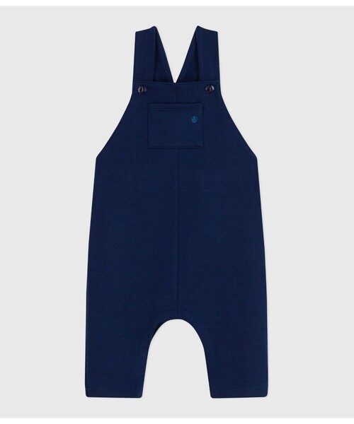 PETIT BATEAU（プチバトー）の「サロペット（サロペット/オーバーオール・キッズ・グリーン/ネイビー・12MONTH/18MONTH/24MONTH/36MONTH）」の2枚目の写真