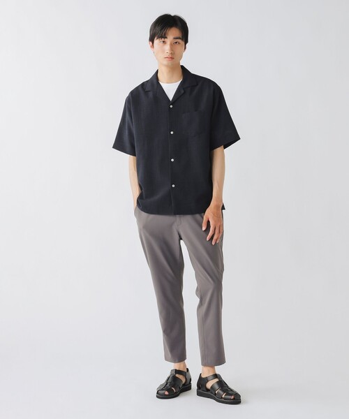 BEAMS HEART（ビームスハート）の「ポリメランジ オープンカラーシャツ（吸水速乾）（シャツ/ブラウス・メンズ・ベージュ/ネイビー/カーキ・SMALL/MEDIUM/LARGE）」の8枚目の写真