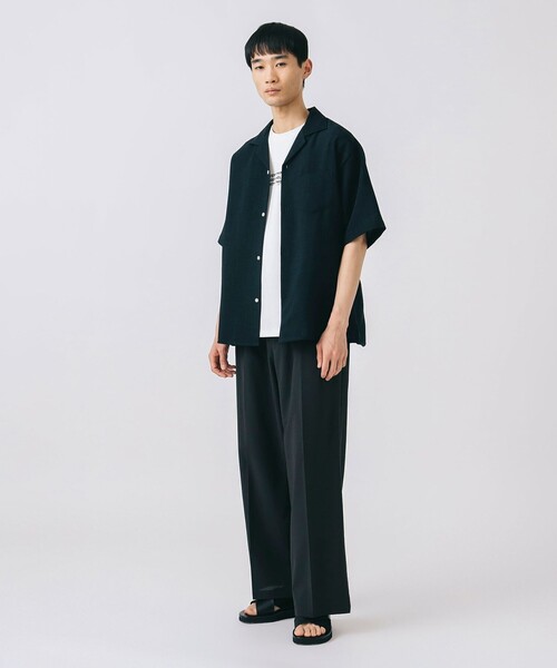 BEAMS HEART（ビームスハート）の「ポリメランジ オープンカラーシャツ（吸水速乾）（シャツ/ブラウス・メンズ・ベージュ/ネイビー/カーキ・SMALL/MEDIUM/LARGE）」の13枚目の写真