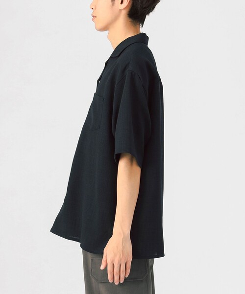 BEAMS HEART（ビームスハート）の「ポリメランジ オープンカラーシャツ（吸水速乾）（シャツ/ブラウス・メンズ・ベージュ/ネイビー/カーキ・SMALL/MEDIUM/LARGE）」の17枚目の写真