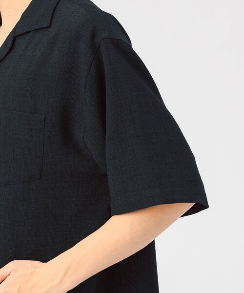 BEAMS HEART（ビームスハート）の「ポリメランジ オープンカラーシャツ（吸水速乾）（シャツ/ブラウス・メンズ・ベージュ/ネイビー/カーキ・SMALL/MEDIUM/LARGE）」の20枚目の写真