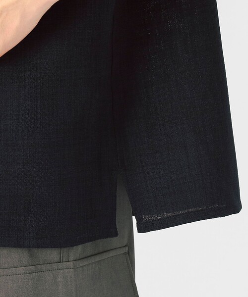 BEAMS HEART（ビームスハート）の「ポリメランジ オープンカラーシャツ（吸水速乾）（シャツ/ブラウス・メンズ・ベージュ/ネイビー/カーキ・SMALL/MEDIUM/LARGE）」の21枚目の写真