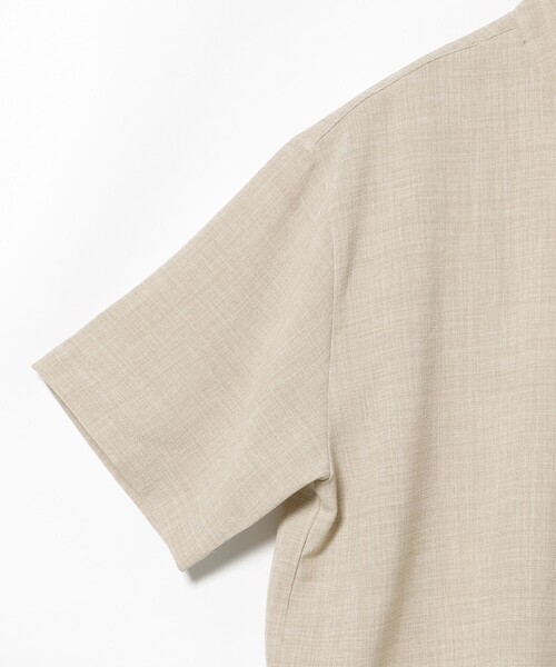 BEAMS HEART（ビームスハート）の「ポリメランジ オープンカラーシャツ（吸水速乾）（シャツ/ブラウス・メンズ・ベージュ/ネイビー/カーキ・SMALL/MEDIUM/LARGE）」の16枚目の写真