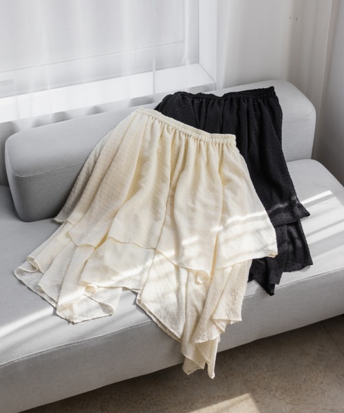 CLETTE(クレット)の「ドビーイレヘムスカート(スカート・レディース・ブラック/アイボリー・3L/LL/4L)」の10枚目の写真