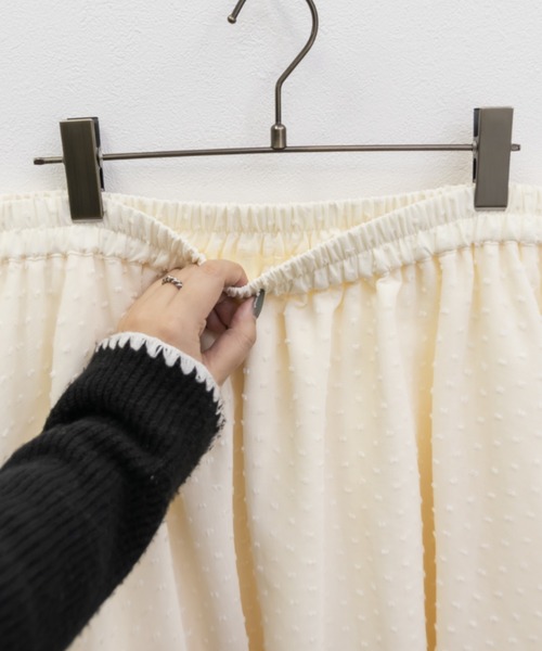 CLETTE(クレット)の「ドビーイレヘムスカート(スカート・レディース・ブラック/アイボリー・3L/LL/4L)」の18枚目の写真