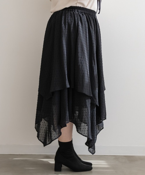 CLETTE(クレット)の「ドビーイレヘムスカート(スカート・レディース・ブラック/アイボリー・3L/LL/4L)」の16枚目の写真