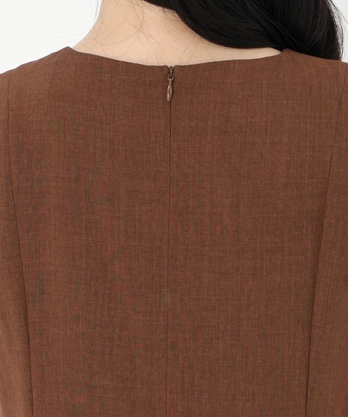 STRAWBERRY-FIELDS（ストロベリーフィールズ）の「美シルエットワンピース（ワンピース・レディース・ブラック/ローズ/ライトグレー/ブラウン・2）」の10枚目の写真