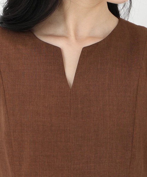 STRAWBERRY-FIELDS（ストロベリーフィールズ）の「美シルエットワンピース（ワンピース・レディース・ブラック/ローズ/ライトグレー/ブラウン・2）」の9枚目の写真