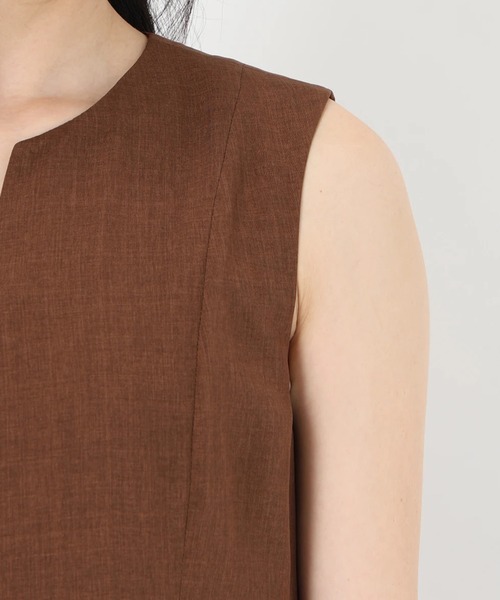 STRAWBERRY-FIELDS（ストロベリーフィールズ）の「美シルエットワンピース（ワンピース・レディース・ブラック/ローズ/ライトグレー/ブラウン・2）」の11枚目の写真