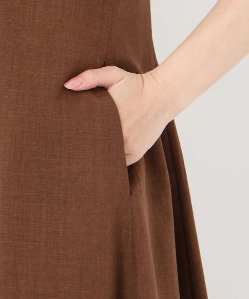 STRAWBERRY-FIELDS（ストロベリーフィールズ）の「美シルエットワンピース（ワンピース・レディース・ブラック/ローズ/ライトグレー/ブラウン・2）」の13枚目の写真