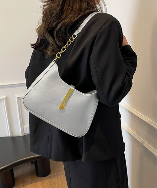 Miniministore(ミニミニストア)の「ワンショルダーバッグホーボーバッグお洒落(ショルダーバッグ・レディース・ブラック/ダークブラウン/ベージュ/シルバー/アイボリー/キャメル・FREE)」の22枚目の写真