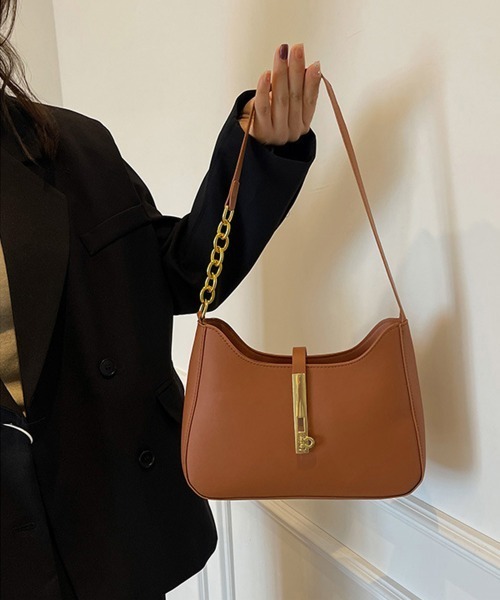Miniministore(ミニミニストア)の「ワンショルダーバッグホーボーバッグお洒落(ショルダーバッグ・レディース・ブラック/ダークブラウン/ベージュ/シルバー/アイボリー/キャメル・FREE)」の17枚目の写真