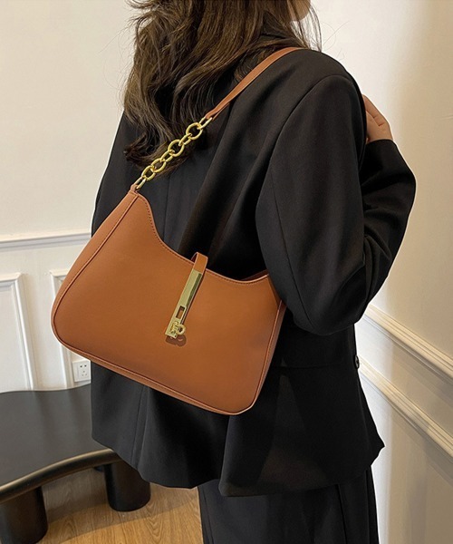 Miniministore(ミニミニストア)の「ワンショルダーバッグホーボーバッグお洒落(ショルダーバッグ・レディース・ブラック/ダークブラウン/ベージュ/シルバー/アイボリー/キャメル・FREE)」の16枚目の写真
