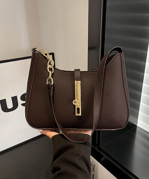 Miniministore(ミニミニストア)の「ワンショルダーバッグホーボーバッグお洒落(ショルダーバッグ・レディース・ブラック/ダークブラウン/ベージュ/シルバー/アイボリー/キャメル・FREE)」の10枚目の写真