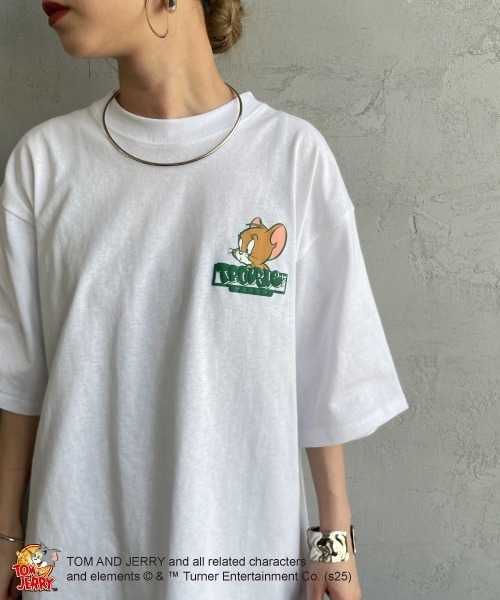 SEQUENZ（シークエンズ）の「【WEB限定】[SEQUENZ/シークエンズ] トムとジェリー 発泡バックプリント  ショートスリーブTシャツ（Tシャツ/カットソー・レディース・ホワイト/ブルー・M/XL/L）」の17枚目の写真
