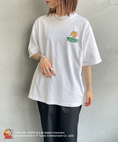 SEQUENZ（シークエンズ）の「【WEB限定】[SEQUENZ/シークエンズ] トムとジェリー 発泡バックプリント  ショートスリーブTシャツ（Tシャツ/カットソー・レディース・ホワイト/ブルー・M/XL/L）」の20枚目の写真
