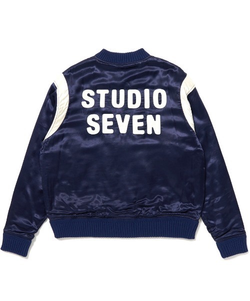 ジャケット・アウター STUDIO SEVEN Stadium Jacket STUDIO SEVEN ブルゾン アウター Satin Stadium Jacket