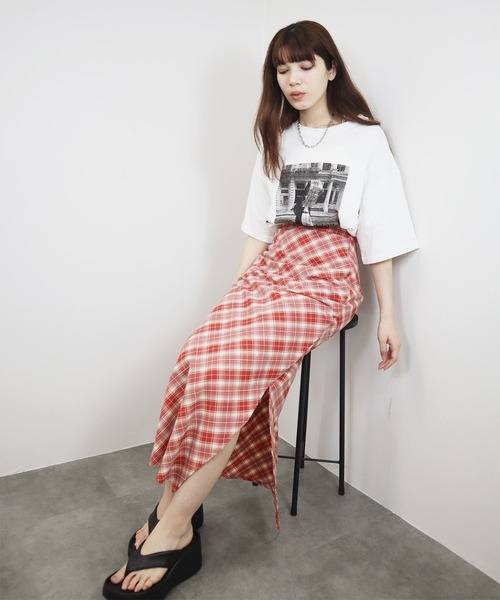 @minirocky様 確認用 gossip!ロサンゼルス スカート Y2K チェック柄 プリーツミニスカート