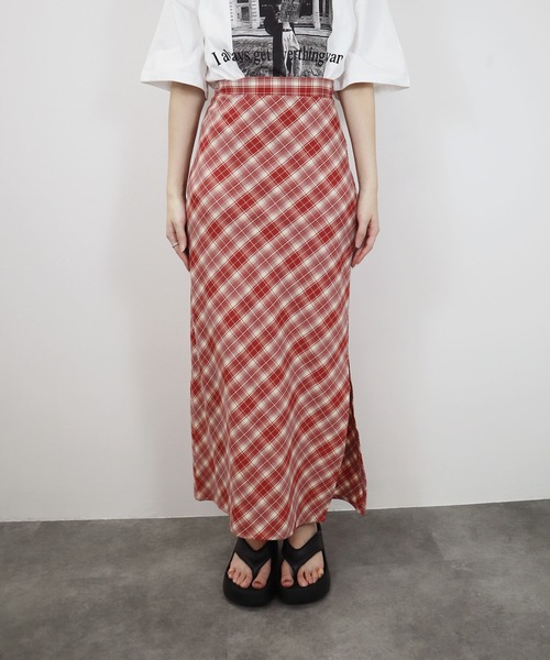 Cornet チェック柄 スカート チェック柄ティアードスカート | PROPORTION BODY DRESSING