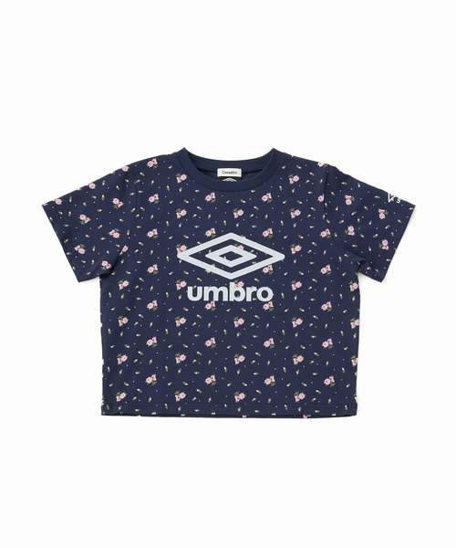 tシャツ 「UMBRO × Casselini」 花柄ロゴTシャツ レディース Casselini(キャセリーニ)【UMBRO × Casselini】花柄ロゴTシャツ