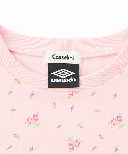 Casselini（キャセリーニ）の「[UMBRO × Casselini] 花柄ロゴTシャツ（Tシャツ/カットソー・レディース・ピンク/ネイビー/ホワイト・FREE）」の17枚目の写真