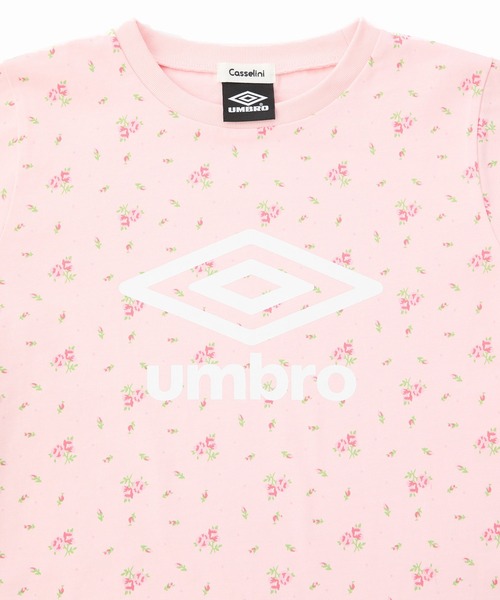 セール】[UMBRO × Casselini] 花柄ロゴTシャツ（Tシャツ