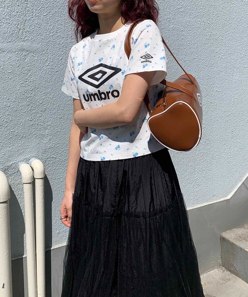 Casselini（キャセリーニ）の「[UMBRO × Casselini] 花柄ロゴTシャツ（Tシャツ/カットソー・レディース・ピンク/ネイビー/ホワイト・FREE）」の13枚目の写真
