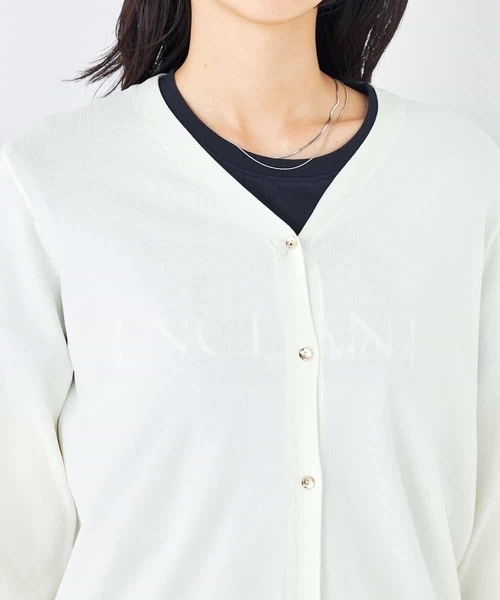 a.v.v（アーヴェヴェ）の「【接触冷感/UVカット/洗える】Vネック美ラクるサマーカーディガン（カーディガン/ボレロ・レディース・グレー系その他/ブラック/ホワイト/ブルー・36/38/40）」の15枚目の写真