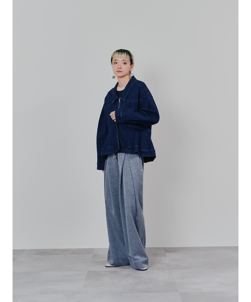 DOLLUPOOPS（ドールアップウップス）の「ペプラムデニムジャケット（デニムジャケット・レディース・ネイビー/ブルー・38）」の3枚目の写真