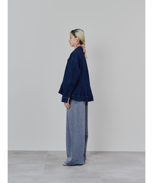 DOLLUPOOPS（ドールアップウップス）の「ペプラムデニムジャケット（デニムジャケット・レディース・ネイビー/ブルー・38）」の18枚目の写真