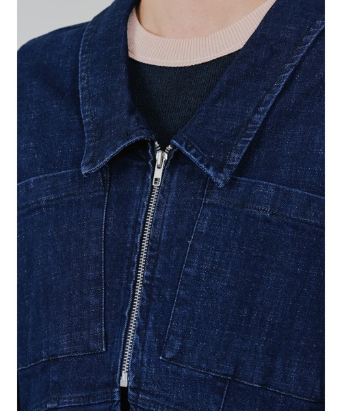 DOLLUPOOPS（ドールアップウップス）の「ペプラムデニムジャケット（デニムジャケット・レディース・ネイビー/ブルー・38）」の9枚目の写真