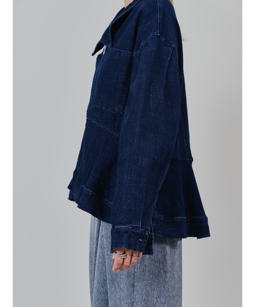 DOLLUPOOPS（ドールアップウップス）の「ペプラムデニムジャケット（デニムジャケット・レディース・ネイビー/ブルー・38）」の13枚目の写真