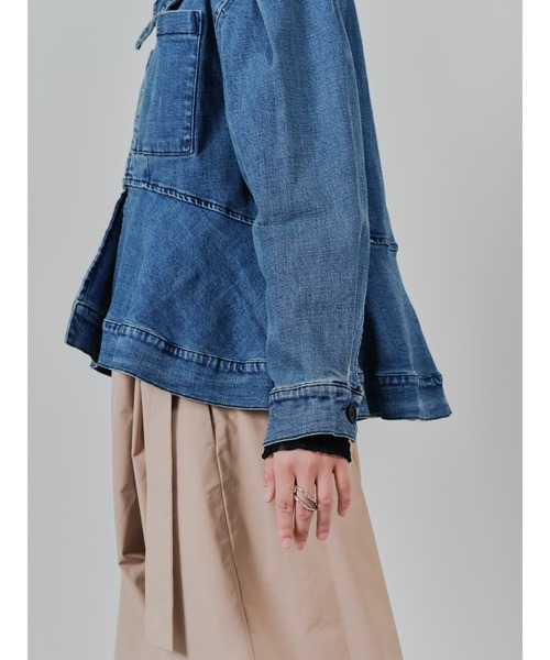 DOLLUPOOPS（ドールアップウップス）の「ペプラムデニムジャケット（デニムジャケット・レディース・ネイビー/ブルー・38）」の22枚目の写真