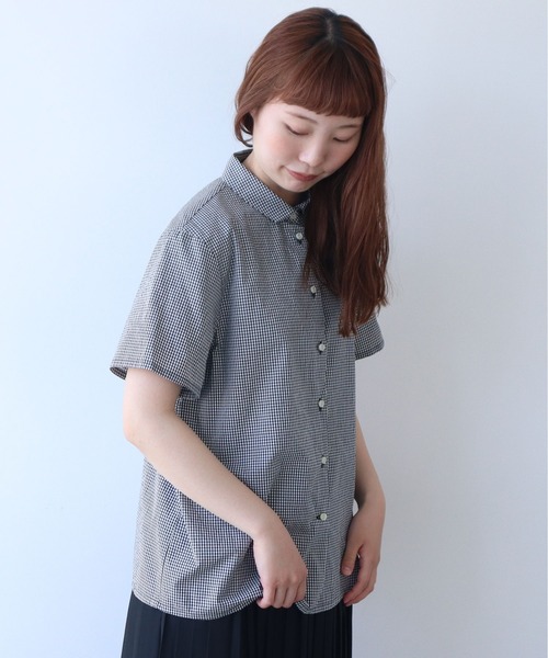 bulle de savon(ビュルデサボン)の「△itsumo カド衿半袖シャツ(シャツ/ブラウス・レディース・ホワイト/その他・FREE)」の15枚目の写真