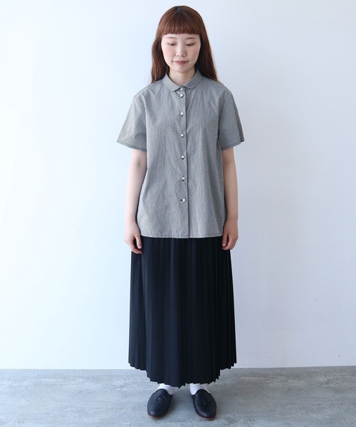 bulle de savon(ビュルデサボン)の「△itsumo カド衿半袖シャツ(シャツ/ブラウス・レディース・ホワイト/その他・FREE)」の16枚目の写真