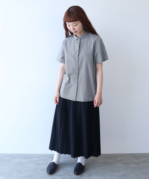 bulle de savon(ビュルデサボン)の「△itsumo カド衿半袖シャツ(シャツ/ブラウス・レディース・ホワイト/その他・FREE)」の17枚目の写真
