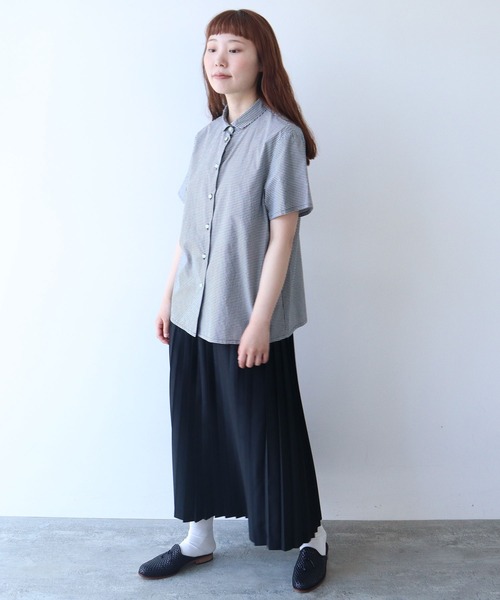 bulle de savon(ビュルデサボン)の「△itsumo カド衿半袖シャツ(シャツ/ブラウス・レディース・ホワイト/その他・FREE)」の18枚目の写真