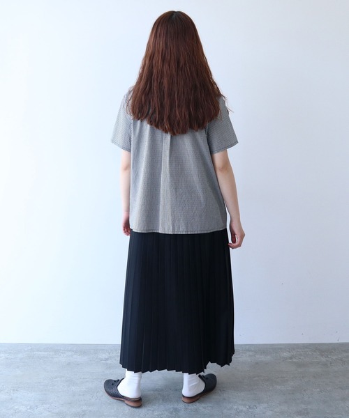bulle de savon(ビュルデサボン)の「△itsumo カド衿半袖シャツ(シャツ/ブラウス・レディース・ホワイト/その他・FREE)」の19枚目の写真
