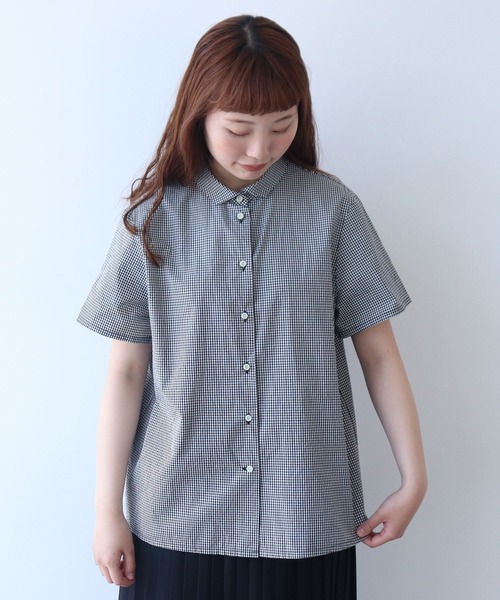 bulle de savon(ビュルデサボン)の「△itsumo カド衿半袖シャツ(シャツ/ブラウス・レディース・ホワイト/その他・FREE)」の12枚目の写真