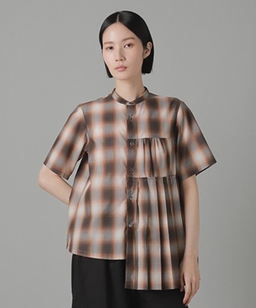 新品　 ZUCCa / TWストレッチチェック / シャツ ZUCCa（ズッカ）の「オンブレーチェック / シャツ / S（シャツ