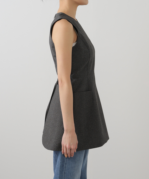 CLANE APRON TOPS グレー CLANE APRON TOPS グレー