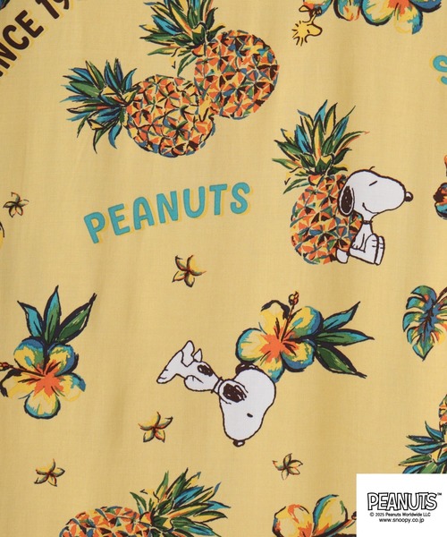 PEANUTS(ピーナッツ)の「PEANUTS アロハシャツ(シャツ/ブラウス・メンズ・ブラック系その他/ホワイト/ベージュ/ライトカーキ/ネイビー/レッド/ネイビー系1/カーキ系/マスタード/ネイビー系/グレー/ホワイト系・LL/M/L)」の15枚目の写真