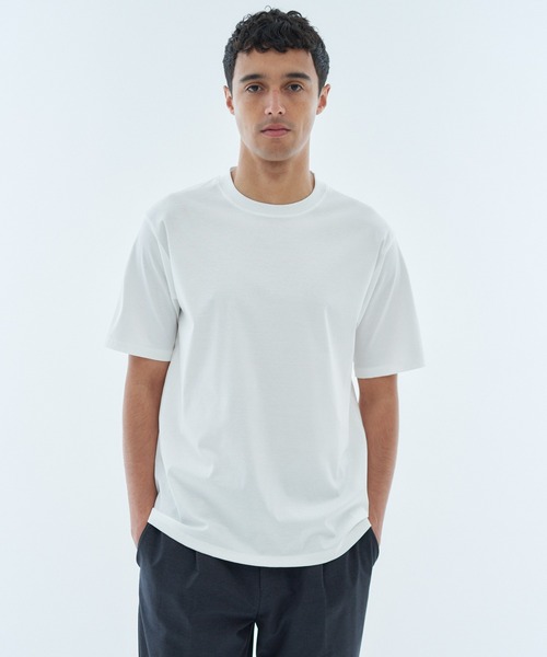 ESTNATION（エストネーション）の「ESTNATION / ハイバックネックカットソー＜ディオラマ＞（Tシャツ/カットソー・メンズ・ブラック/ホワイト・SMALL/MEDIUM/LARGE/X-LARGE）」の5枚目の写真