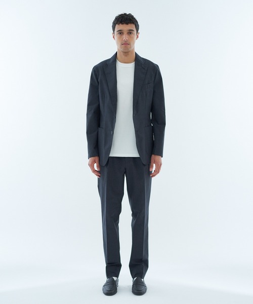 ESTNATION（エストネーション）の「ESTNATION / ハイバックネックカットソー＜ディオラマ＞（Tシャツ/カットソー・メンズ・ブラック/ホワイト・SMALL/MEDIUM/LARGE/X-LARGE）」の7枚目の写真