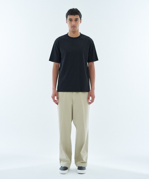 ESTNATION（エストネーション）の「ESTNATION / ハイバックネックカットソー＜ディオラマ＞（Tシャツ/カットソー・メンズ・ブラック/ホワイト・SMALL/MEDIUM/LARGE/X-LARGE）」の4枚目の写真