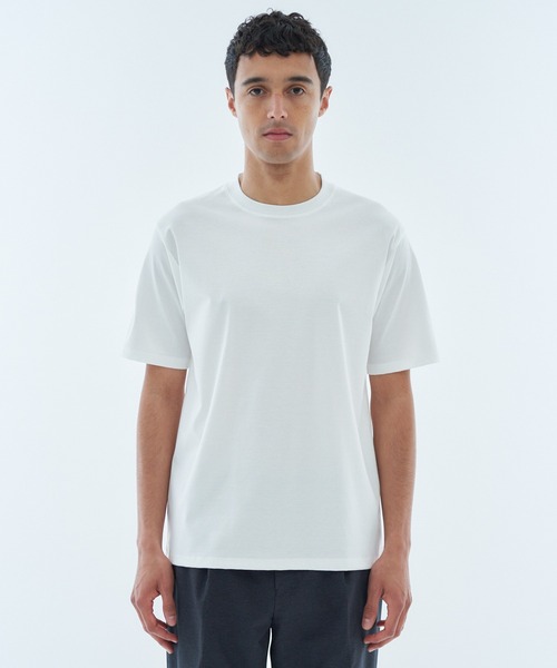 ESTNATION（エストネーション）の「ESTNATION / ハイバックネックカットソー＜ディオラマ＞（Tシャツ/カットソー・メンズ・ブラック/ホワイト・SMALL/MEDIUM/LARGE/X-LARGE）」の14枚目の写真