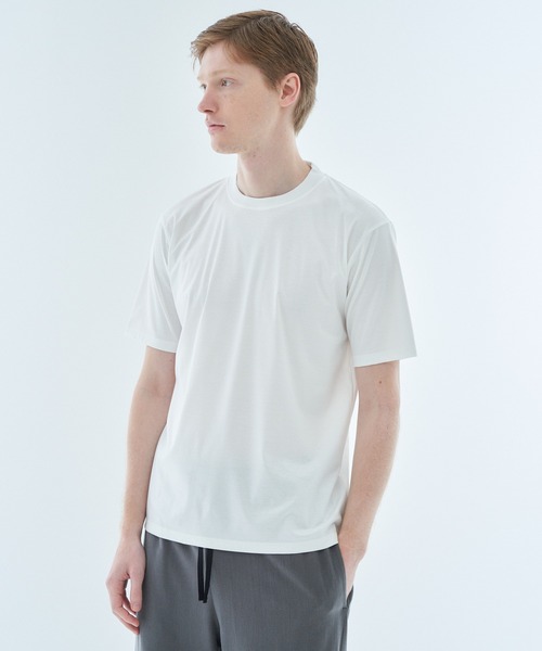 ESTNATION（エストネーション）の「ESTNATION / ハイバックネックカットソー＜ディオラマ＞（Tシャツ/カットソー・メンズ・ブラック/ホワイト・SMALL/MEDIUM/LARGE/X-LARGE）」の20枚目の写真