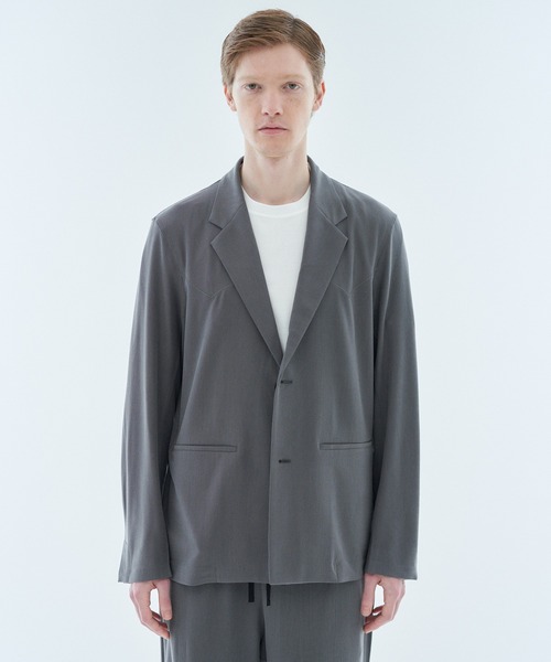 ESTNATION（エストネーション）の「ESTNATION / ハイバックネックカットソー＜ディオラマ＞（Tシャツ/カットソー・メンズ・ブラック/ホワイト・SMALL/MEDIUM/LARGE/X-LARGE）」の10枚目の写真