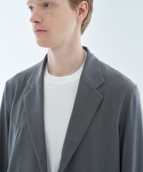 ESTNATION（エストネーション）の「ESTNATION / ハイバックネックカットソー＜ディオラマ＞（Tシャツ/カットソー・メンズ・ブラック/ホワイト・SMALL/MEDIUM/LARGE/X-LARGE）」の12枚目の写真